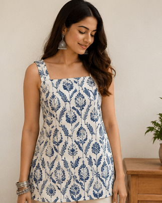 Ivory Grace Full Sleeve Kurti - Trendique